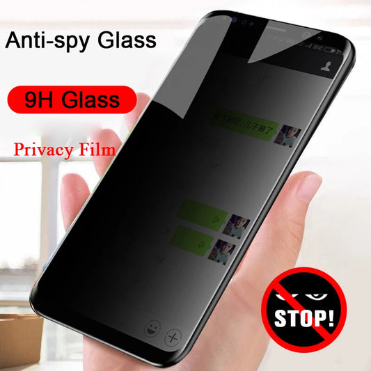 Privacy Tempered Glass for Samsung Galaxy S21 S22 S23 S24 S25 Plus | Anti-Spy Screen Protector with Fingerprint Sensor Support
