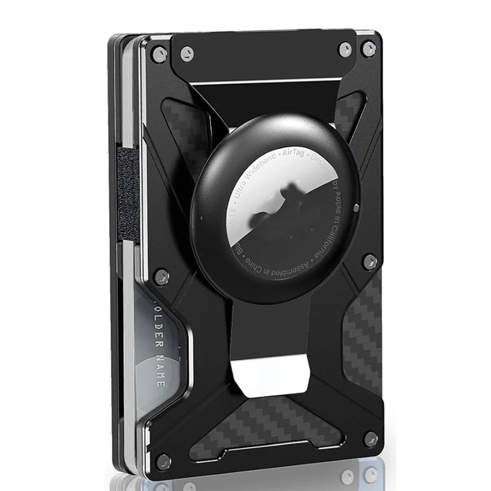 Magnetic MagSafe Wallet for iPhone | Metal Card Holder with AirTag Slot, RFID Blocking & Money Clip – MagSafe Compatible