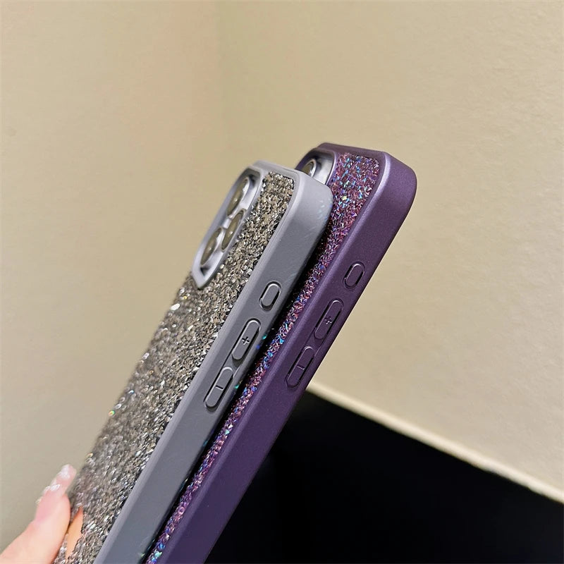 Luxury Shiny Diamond Phone Case For iPhone14 Pro Max Plus 13 12 11 Star Diamond Soft Rubber Protective Cover