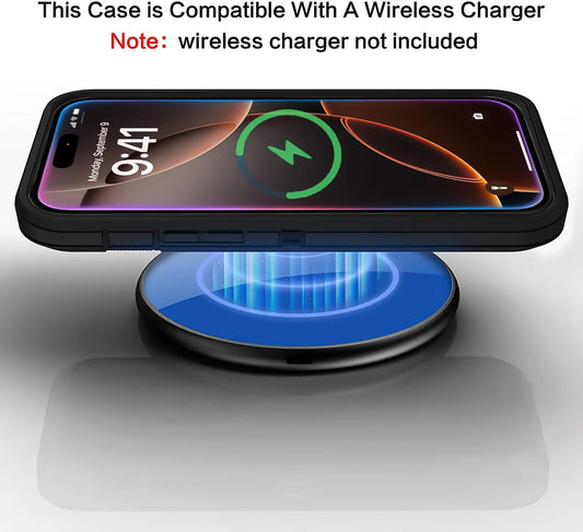 3IN1 Hybrid Military Anti-Shock Strong Case For iPhone 17 16 Pro Max 15 Plus 16E 17 Air PC Hard Holder Phone Cover