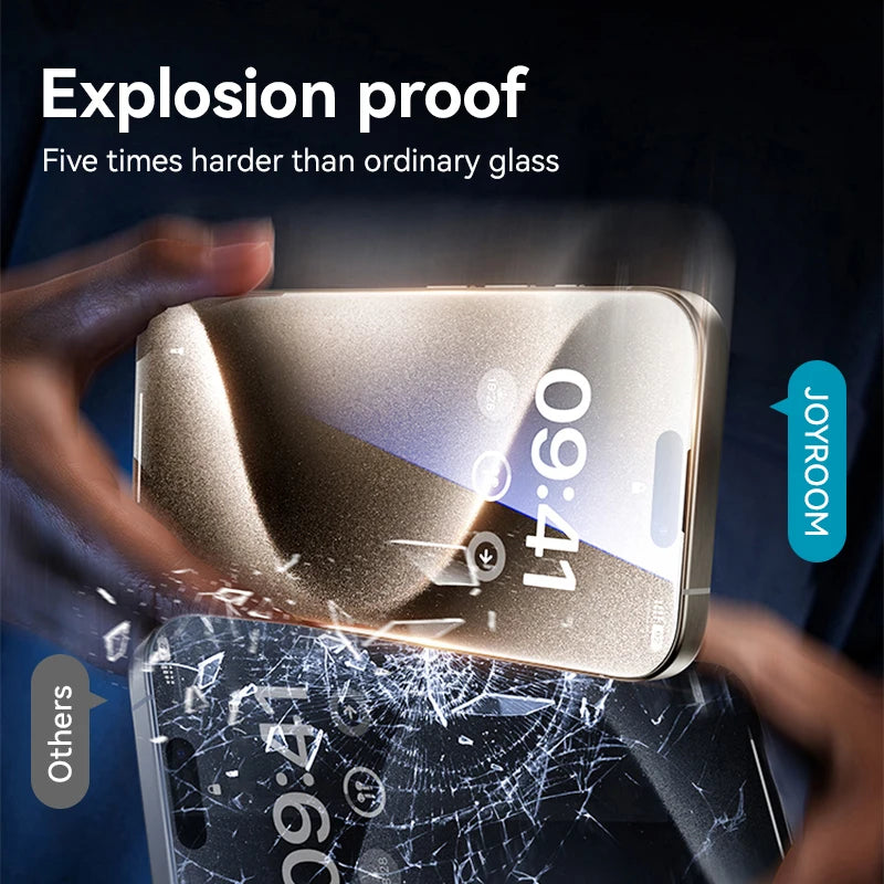 Joyroom Anti-Spy Tempered Glass – Privacy Screen Protector for iPhone 14–17 Pro Max
