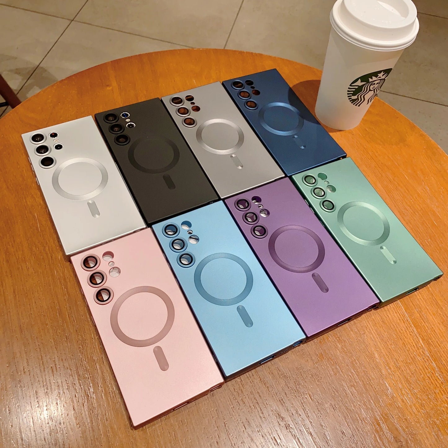 Luxury For Magsafe Magnetic Case For Samsung Galaxy S25 S24 S23 S22 Ultra Plus S21 S20 FE Note 20 Soft TPU Cover