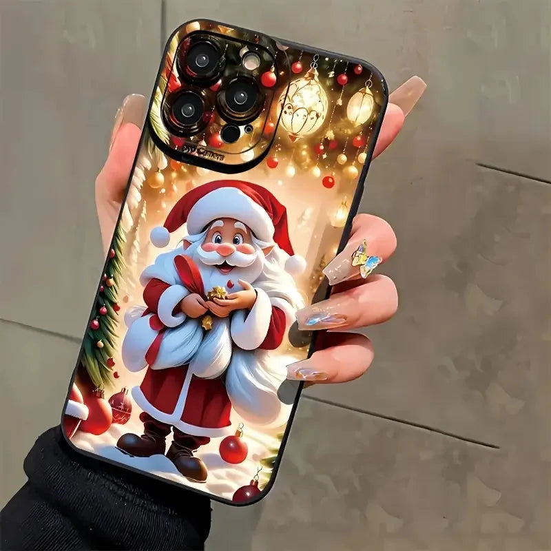Christmas Santa Claus Phone Case for iPhone 11–17 Series | Festive Holiday Cover