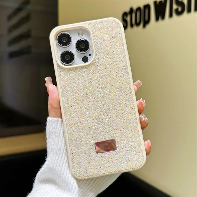Luxury Shiny Diamond Phone Case For iPhone14 Pro Max Plus 13 12 11 Star Diamond Soft Rubber Protective Cover