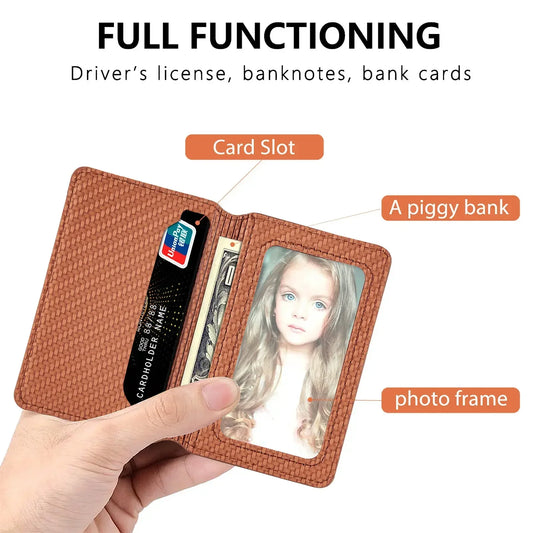 1PC PU Leather Phone Card Holder | Adhesive Sticker Wallet Case with Multiple Card Slots & Phone Stand Supporter