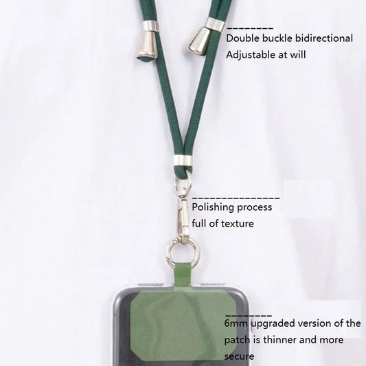Phone Lanyard Strap Crossbody Cord with Adjustable Mobile Chain | Cell Phone Necklace Strap for Hands-Free Carry (SJGS01)