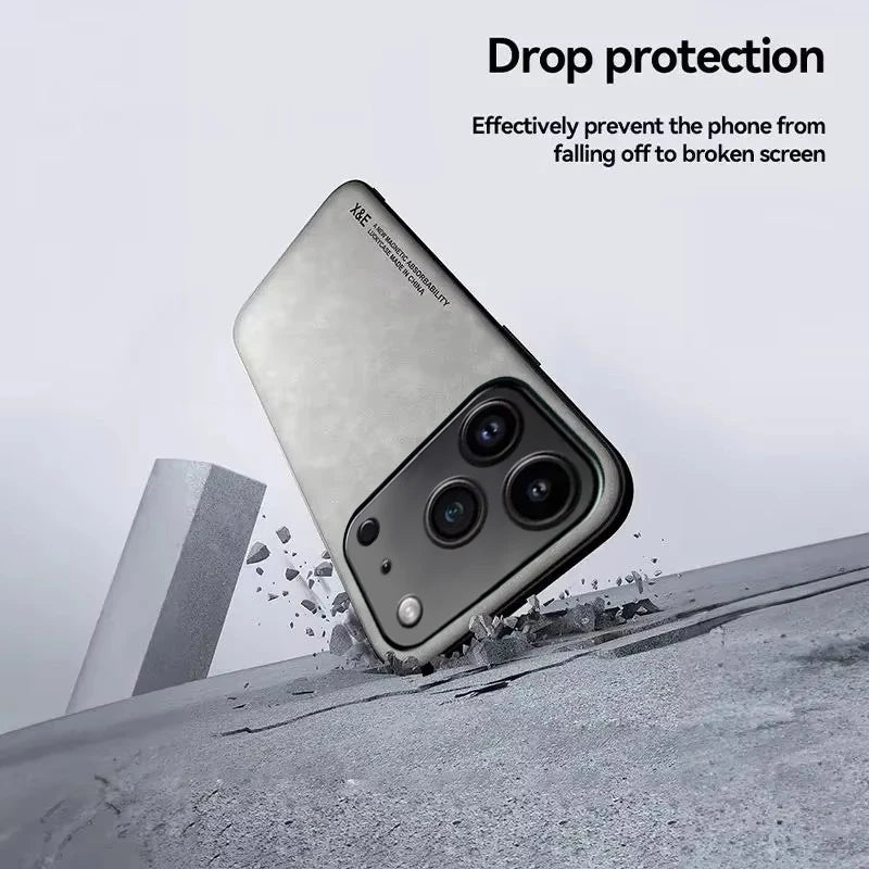Luxury Leather Phone Case For iPhone 17 16 15 14 11 13 12 Pro Max 17 Air 13 Shockproof Cover For iPhone 15 14 16 Plus