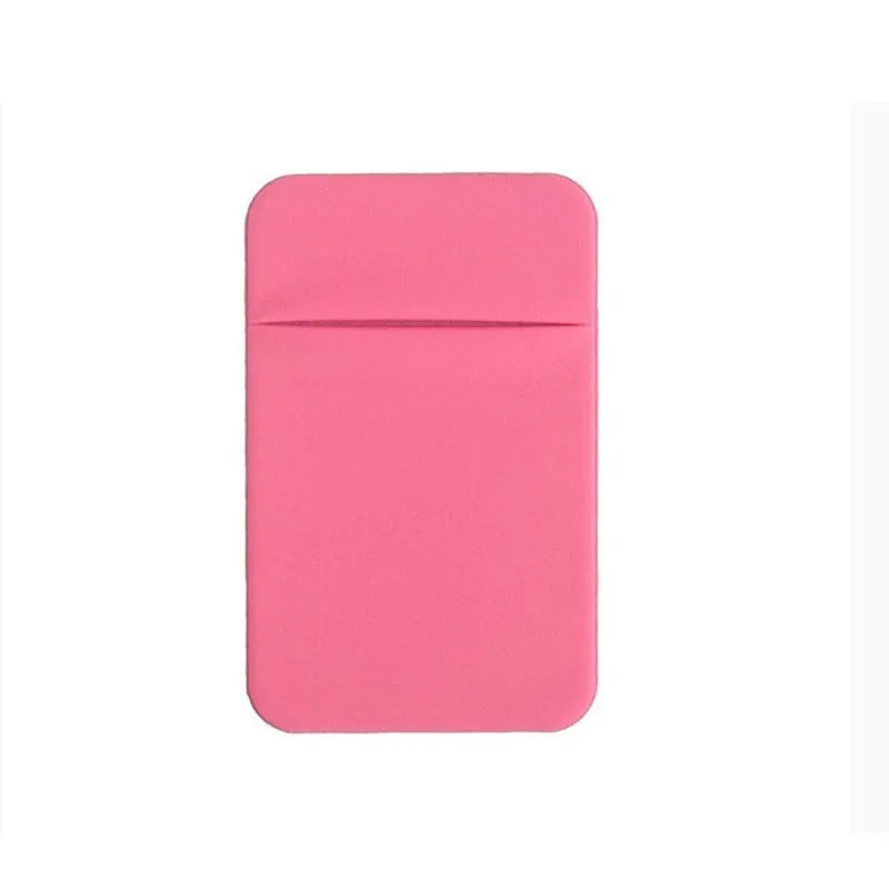 1PC Fashion Elastic Cloth Phone Card Holder | Mobile Wallet Case with Adhesive Sticker for Credit & ID Cards