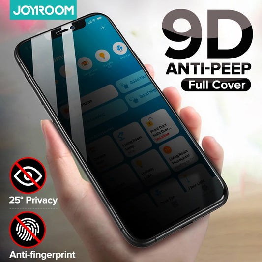 Joyroom Anti-Spy Tempered Glass – Privacy Screen Protector for iPhone 14–17 Pro Max