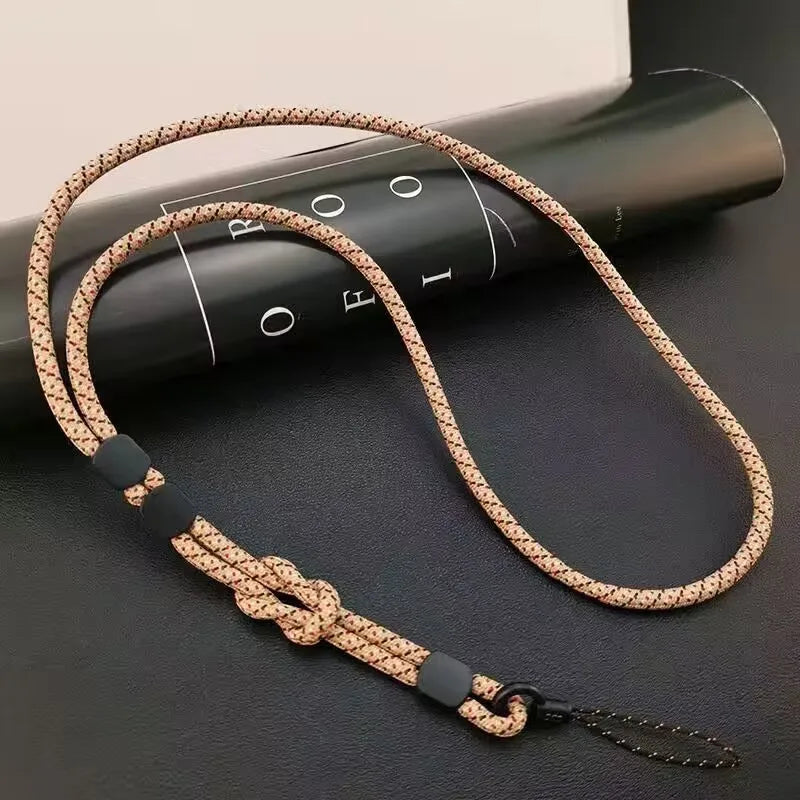 Keep your phone secure with this stylish hand-woven long neck lanyard. Features durable design, adjustable length, and dual-use function — perfect anti-lost pendant strap for all smartphones.