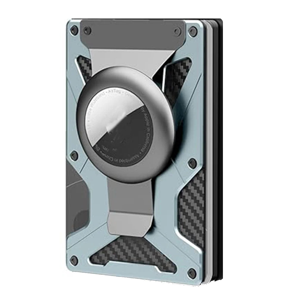 Magnetic MagSafe Wallet for iPhone | Metal Card Holder with AirTag Slot, RFID Blocking & Money Clip – MagSafe Compatible