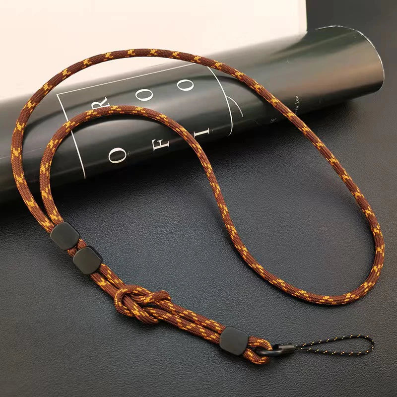 Keep your phone secure with this stylish hand-woven long neck lanyard. Features durable design, adjustable length, and dual-use function — perfect anti-lost pendant strap for all smartphones.