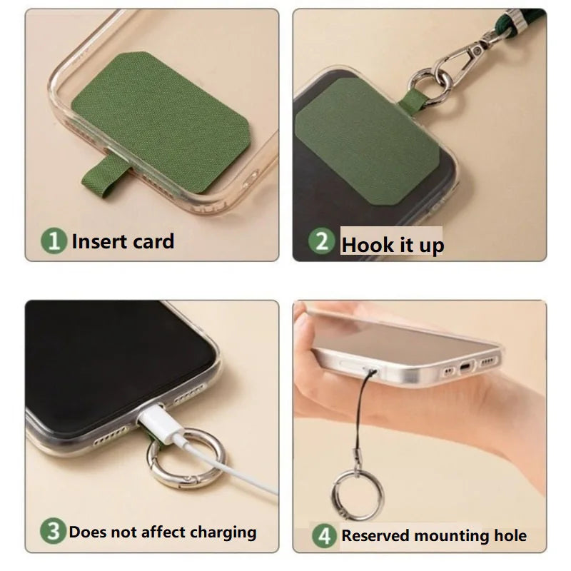 Phone Lanyard Strap Crossbody Cord with Adjustable Mobile Chain | Cell Phone Necklace Strap for Hands-Free Carry (SJGS01)