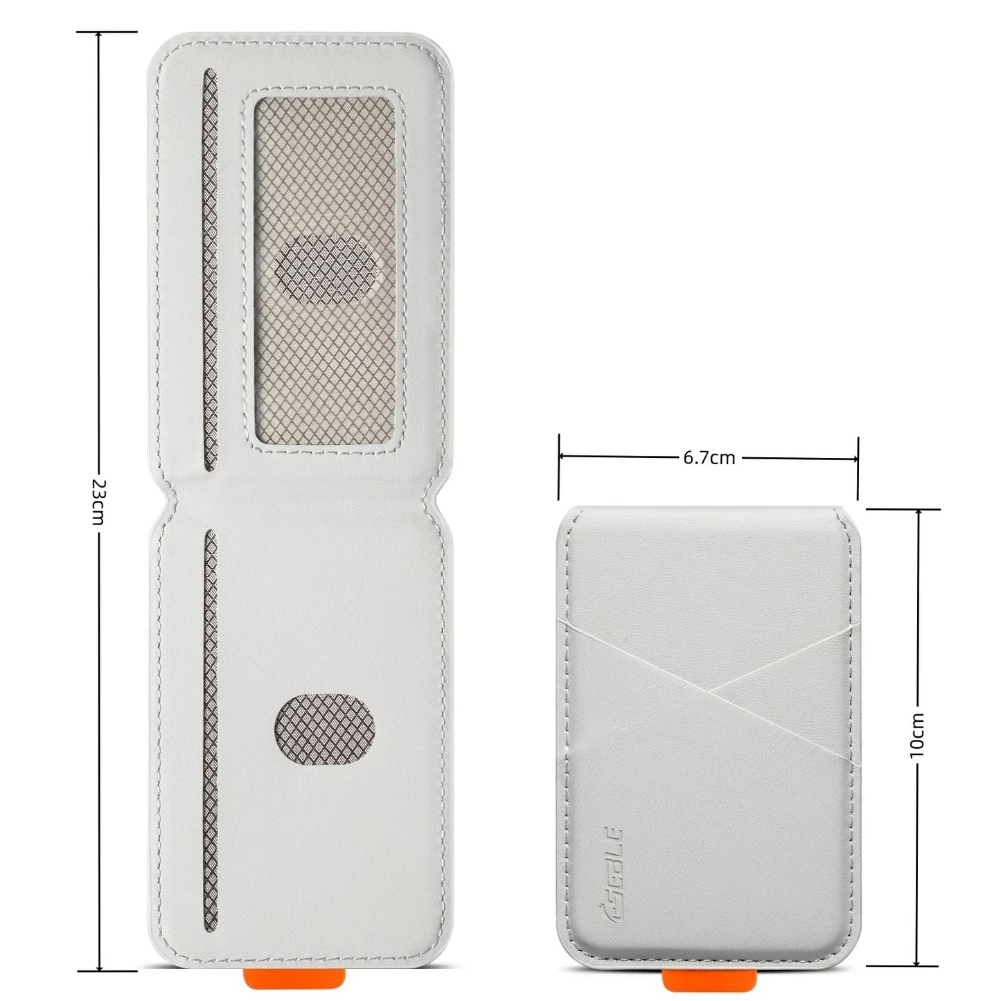 Luxury Leather MagSafe Magnetic Card Holder | RFID Anti-Skimming Wallet for Bank & ID Cards