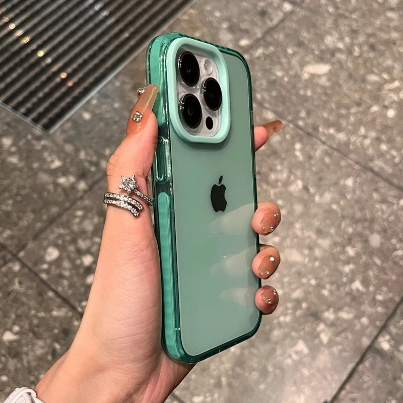 Luxury Transparent Case For iPhone 13 12 11 Pro Max 7 8 Plus X Xs Max XR Shockproof Clear Soft TPU Cover