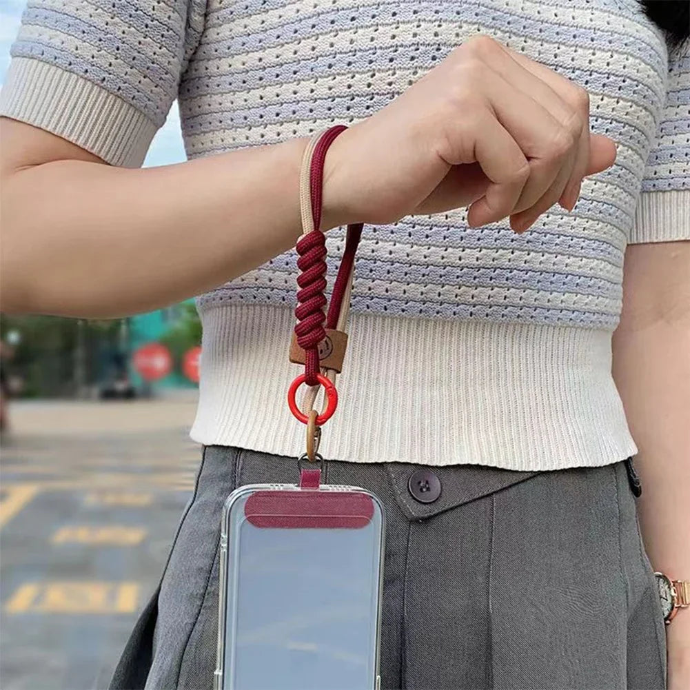 Universal Woven Phone Strap – Short Handheld Anti-Fall Wristband