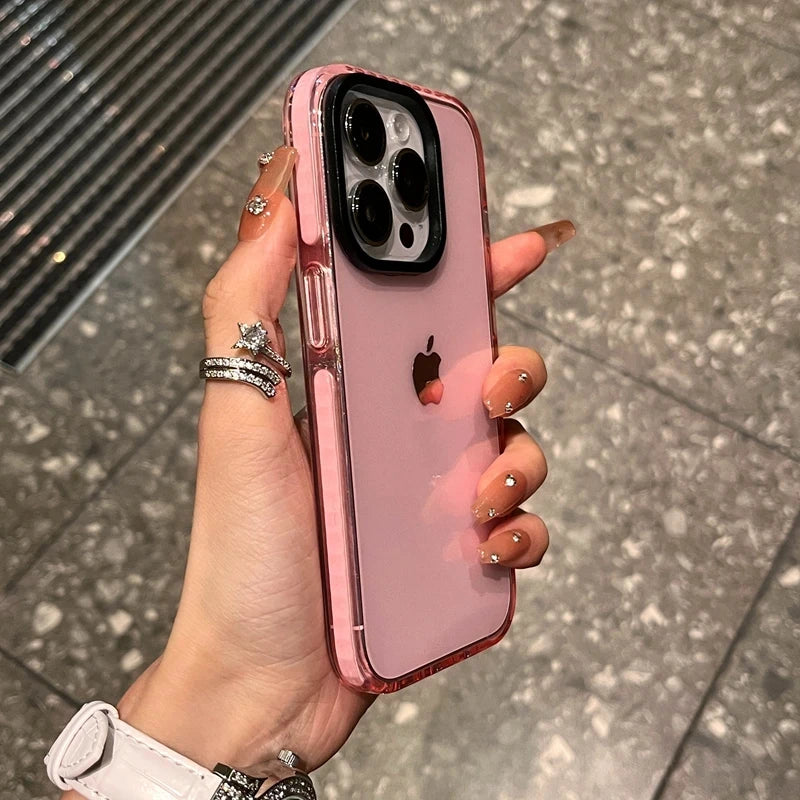 Luxury Transparent Case For iPhone 13 12 11 Pro Max 7 8 Plus X Xs Max XR Shockproof Clear Soft TPU Cover