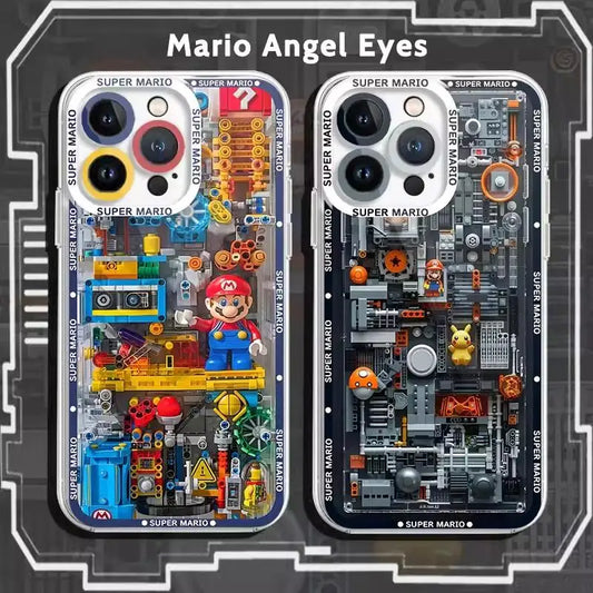 Super Mario Bros Game Case For Iphone 15 Pro Max 16 11 14 13 12 11 Plus Cover Silicone Transparent