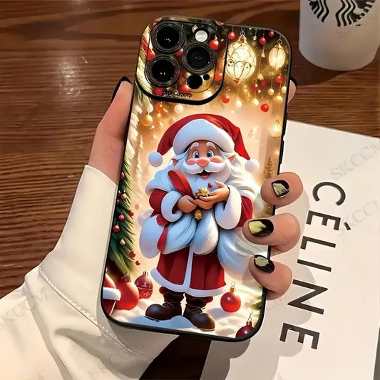Christmas Santa Claus Phone Case for iPhone 11–17 Series | Festive Holiday Cover