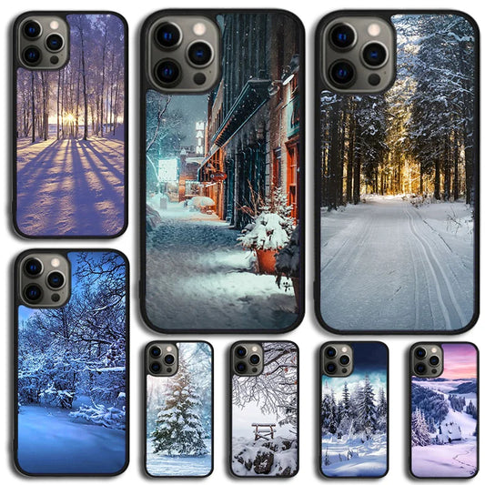 Winter Snow Landscape iPhone Case – Fits iPhone 11–17