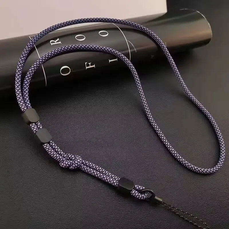 Keep your phone secure with this stylish hand-woven long neck lanyard. Features durable design, adjustable length, and dual-use function — perfect anti-lost pendant strap for all smartphones.