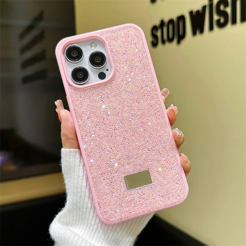 Luxury Shiny Diamond Phone Case For iPhone14 Pro Max Plus 13 12 11 Star Diamond Soft Rubber Protective Cover
