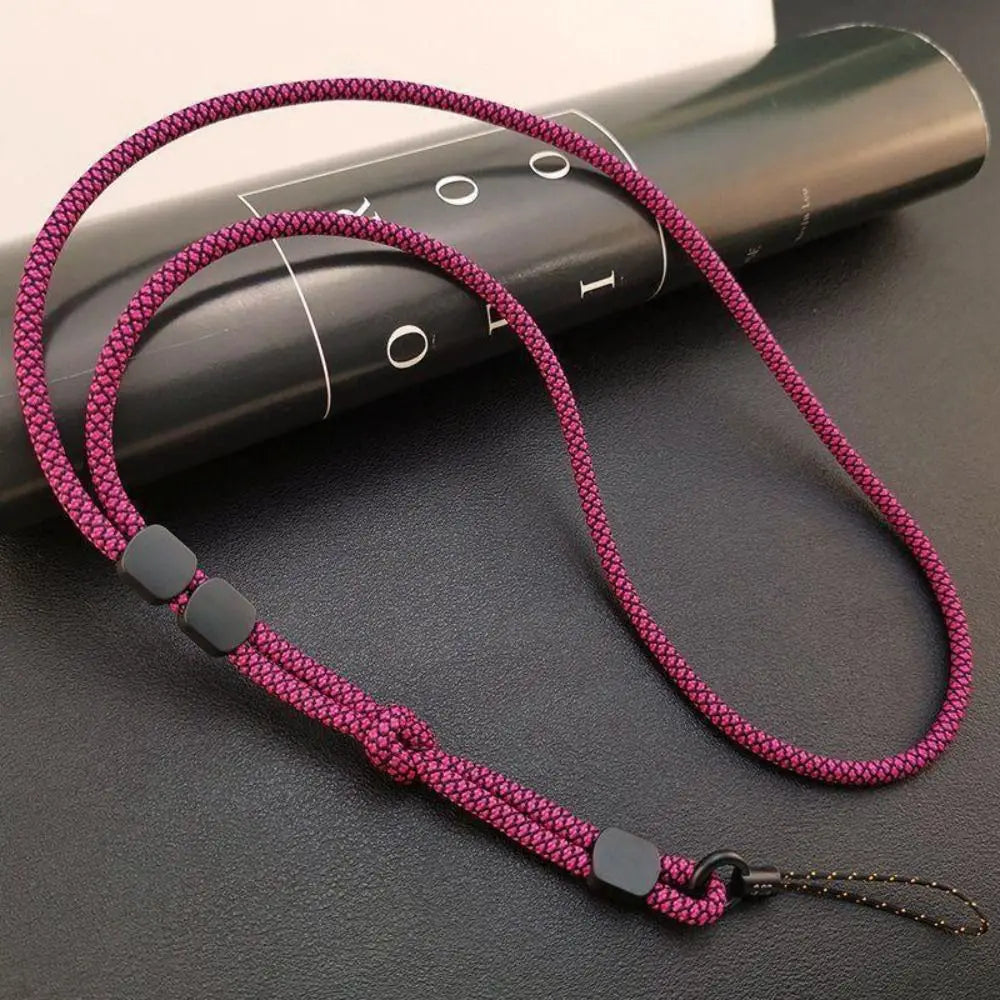 Colorful Hand-Woven Phone Lanyard | Adjustable Detachable Neck & Wrist Strap, Anti-Lost Hanging Chain for All Mobile Phones