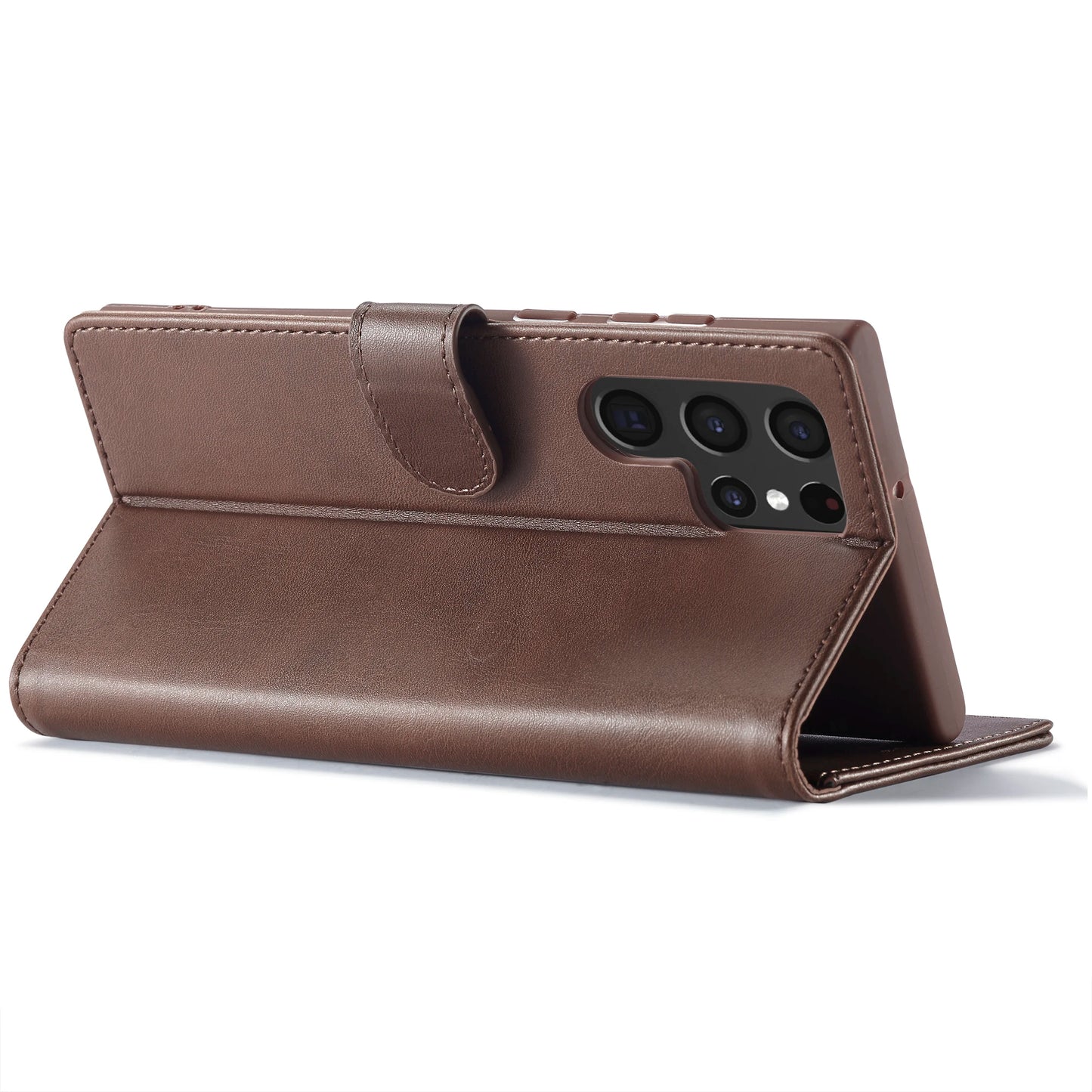 Leather Wallet Case For Samsung Galaxy S25 S24 S23 S22 Ultra S21 S20 FE S10 S9 Plus Note20 10 Plus Business Flip Card Cover