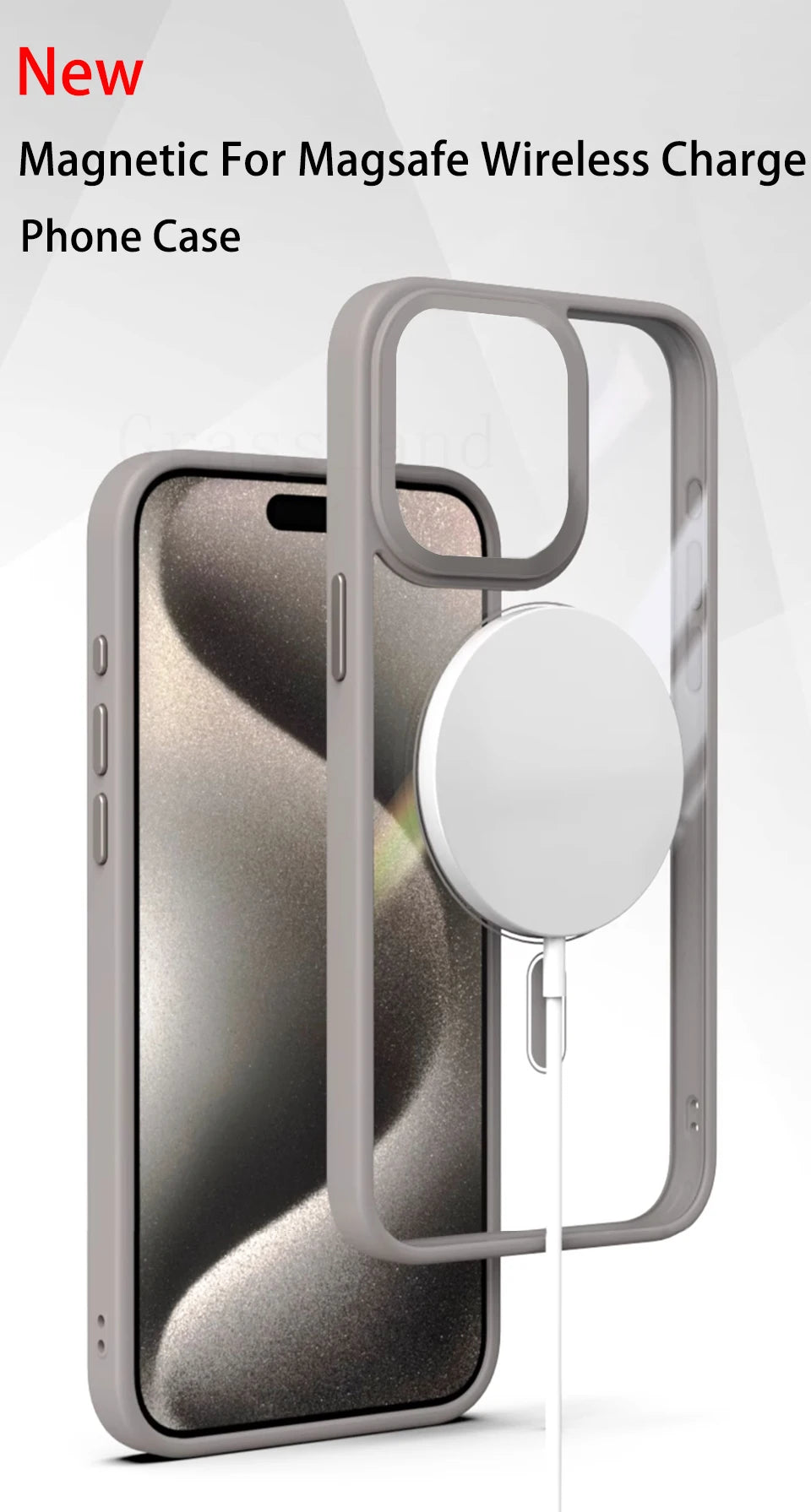 Luxury For Magsafe Transparent Case For iPhone 16 15 14 Max Plus Magnetic Wireless Charge Cases Cover