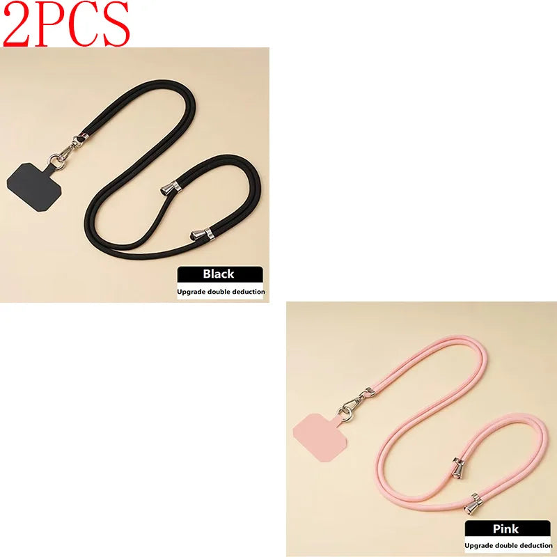 Phone Lanyard Strap Crossbody Cord with Adjustable Mobile Chain | Cell Phone Necklace Strap for Hands-Free Carry (SJGS01)