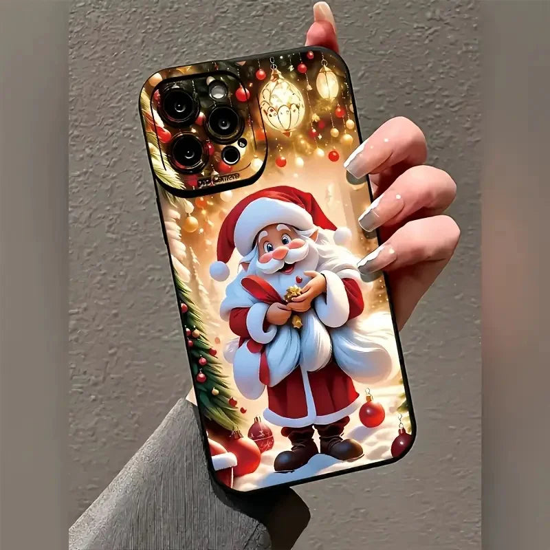 Christmas Santa Claus Phone Case for iPhone 11–17 Series | Festive Holiday Cover