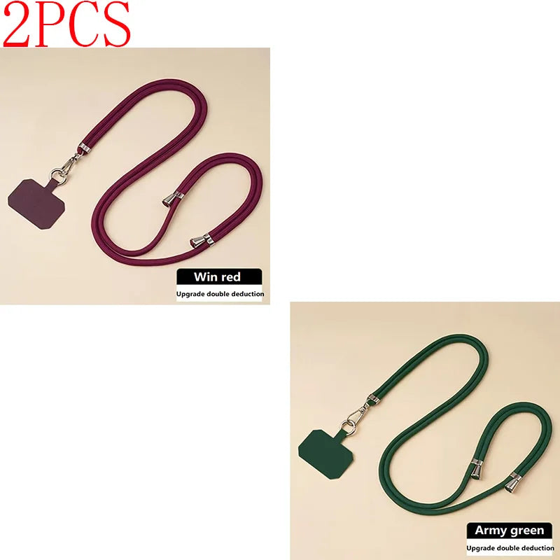 Phone Lanyard Strap Crossbody Cord with Adjustable Mobile Chain | Cell Phone Necklace Strap for Hands-Free Carry (SJGS01)