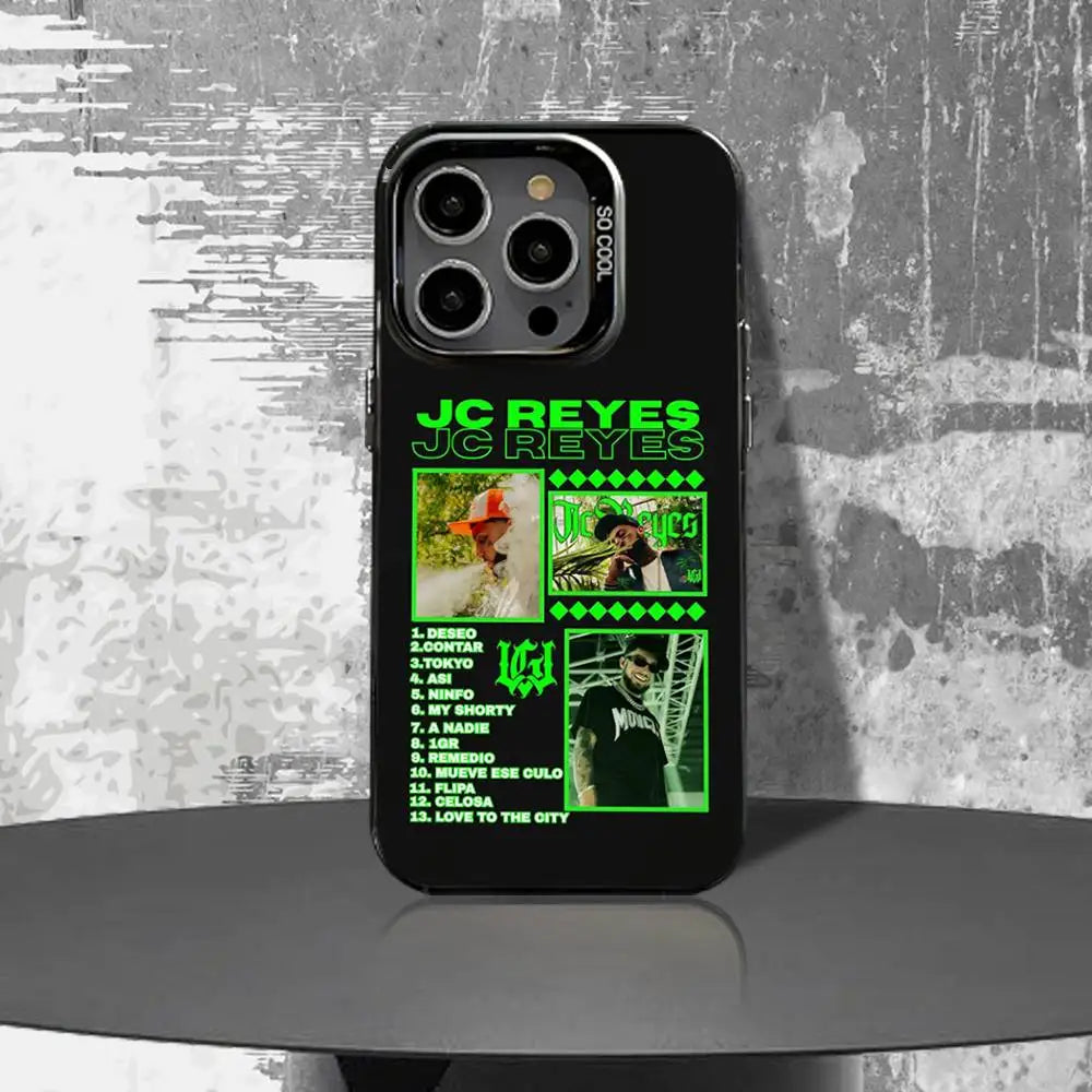 JC Reyes Tour 2025 Phone Case For iPhone 16,15,14,13,12,11,Pro,Max,Black Matte Shockproof Cover