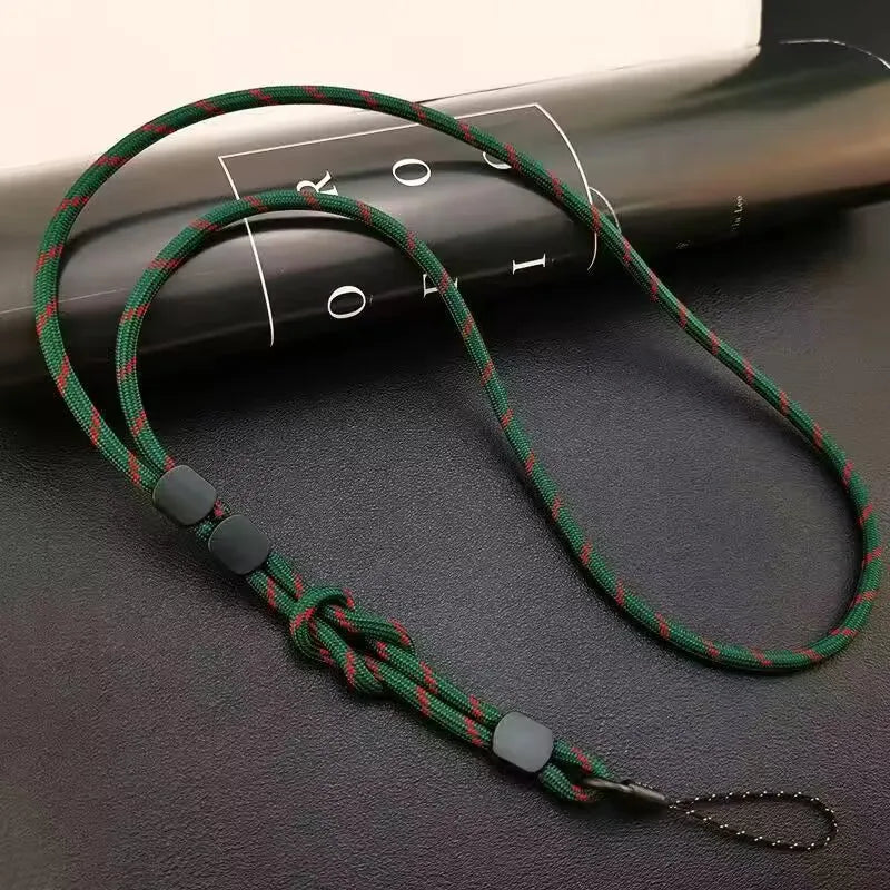 Keep your phone secure with this stylish hand-woven long neck lanyard. Features durable design, adjustable length, and dual-use function — perfect anti-lost pendant strap for all smartphones.