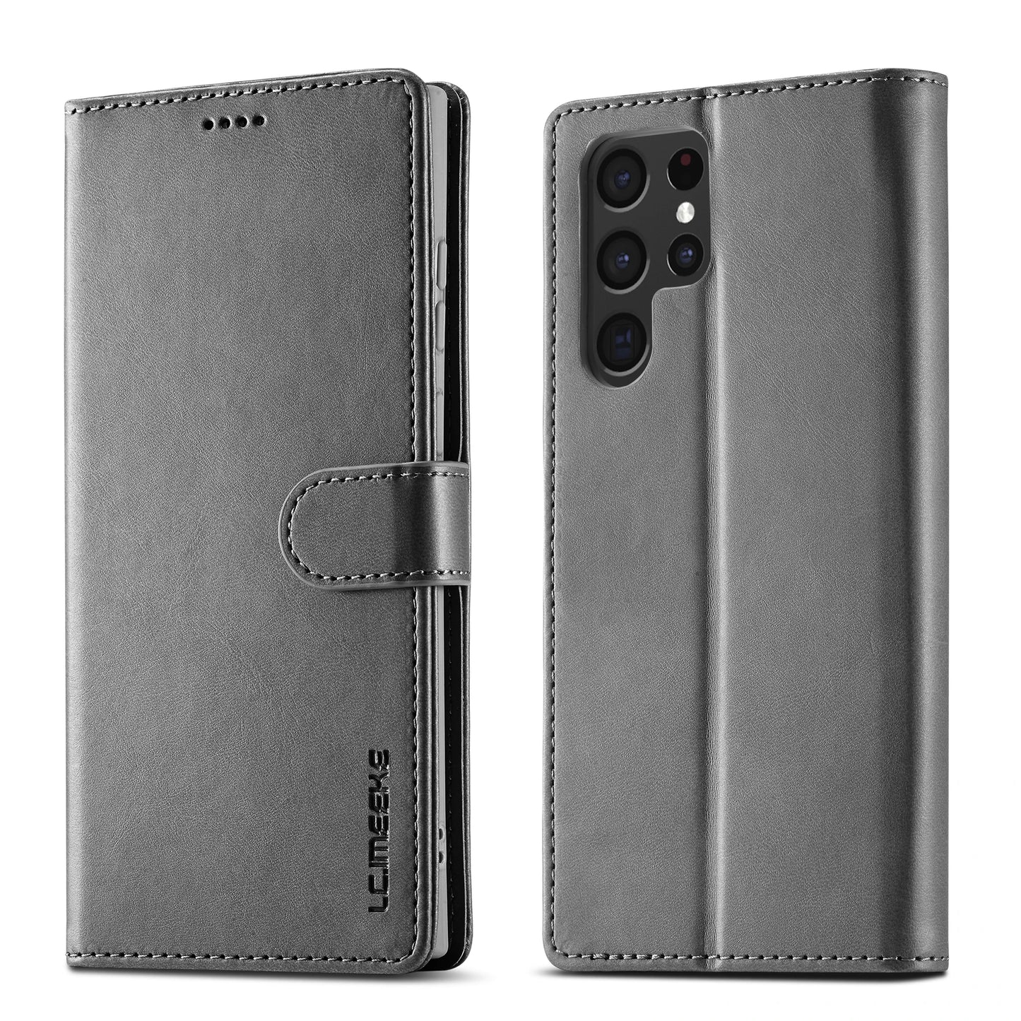 Leather Wallet Case For Samsung Galaxy S25 S24 S23 S22 Ultra S21 S20 FE S10 S9 Plus Note20 10 Plus Business Flip Card Cover