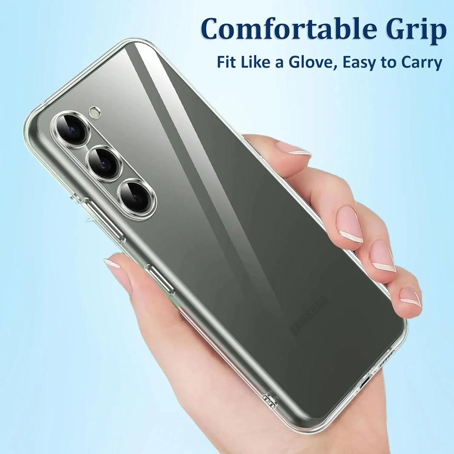 Shockproof Soft Slim Transparent Protective TPU Bumper Case Cover For Samsung S25 Edge S24 S23 FE S22 S21 Ultra S20 Plus Case