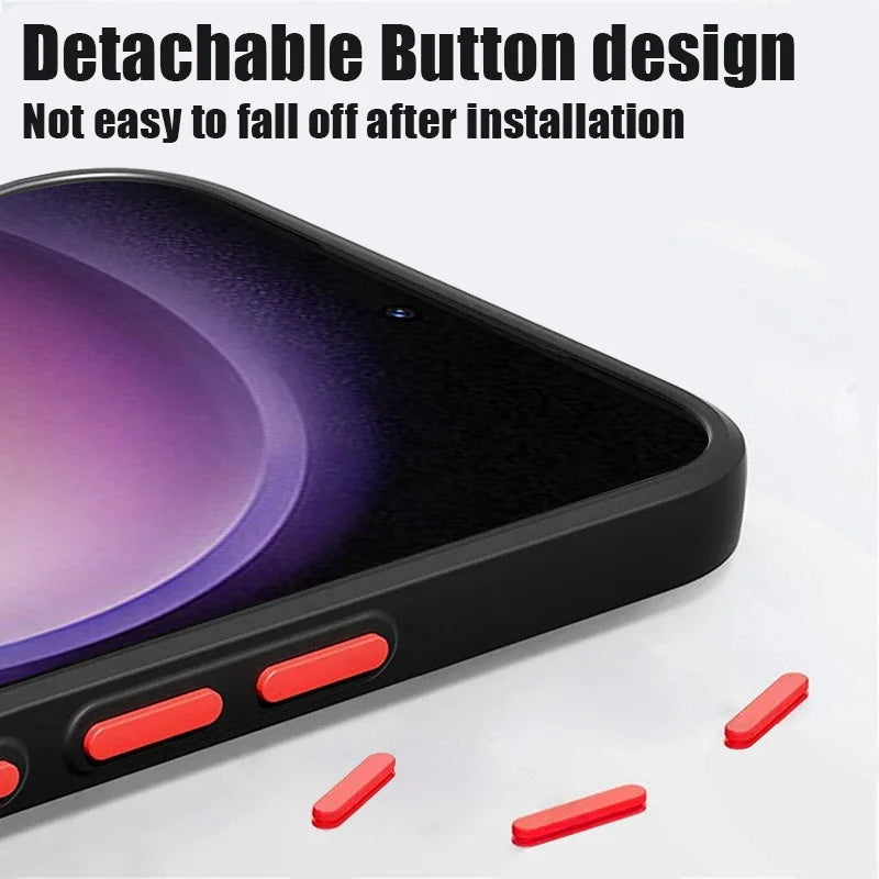 For Samsung Galaxy S25 Edge S24 S23 Ultra Plus S21 S25 FE S22 Astronaut Magsafe Charging Iron Ring Case Shockproof Bumper Cover