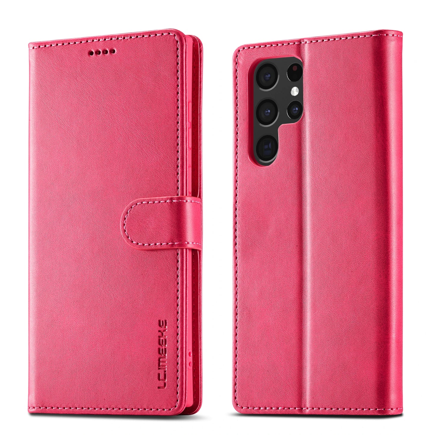 Leather Wallet Case For Samsung Galaxy S25 S24 S23 S22 Ultra S21 S20 FE S10 S9 Plus Note20 10 Plus Business Flip Card Cover