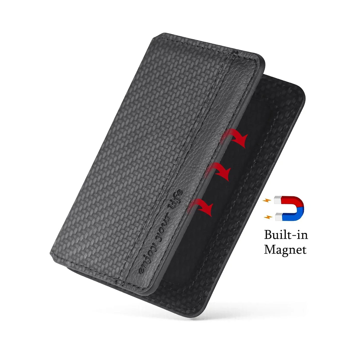 1PC PU Leather Phone Card Holder | Adhesive Sticker Wallet Case with Multiple Card Slots & Phone Stand Supporter