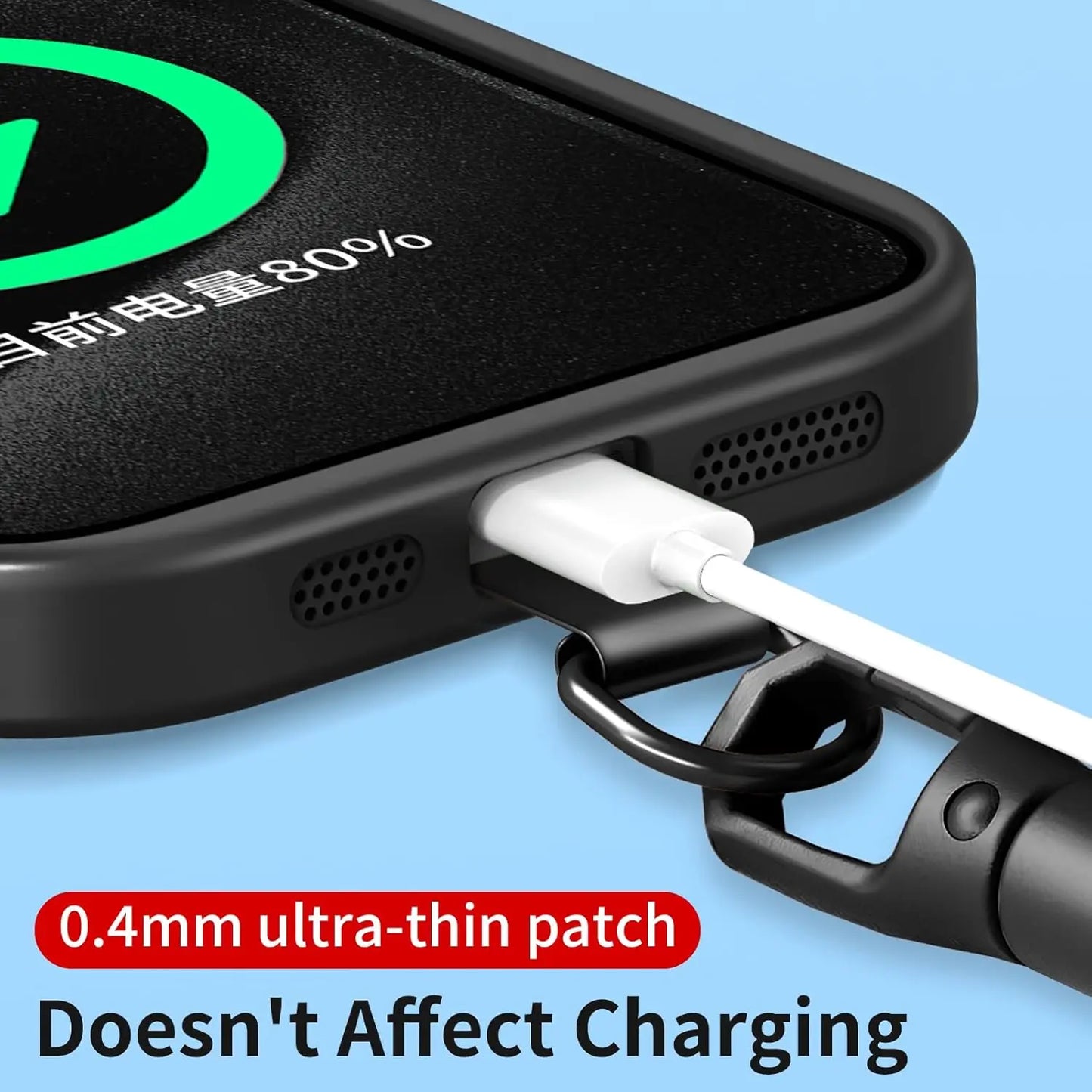 Universal Minimalist Crossbody Phone Lanyard with Adjustable Wrist Strap | Drop-Proof Design & Tether Tabs for All Mobile Phones