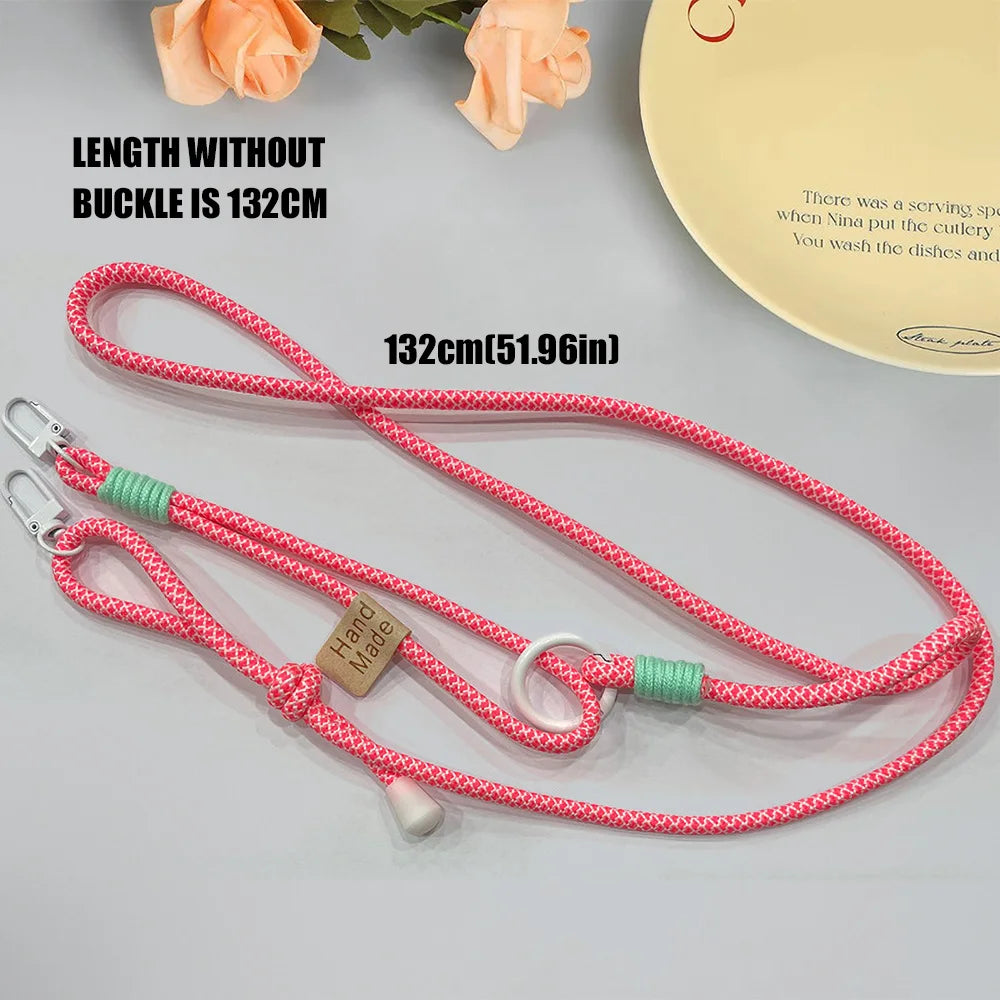 Handwoven Crossbody Phone Lanyard – Durable Anti-Loss Strap