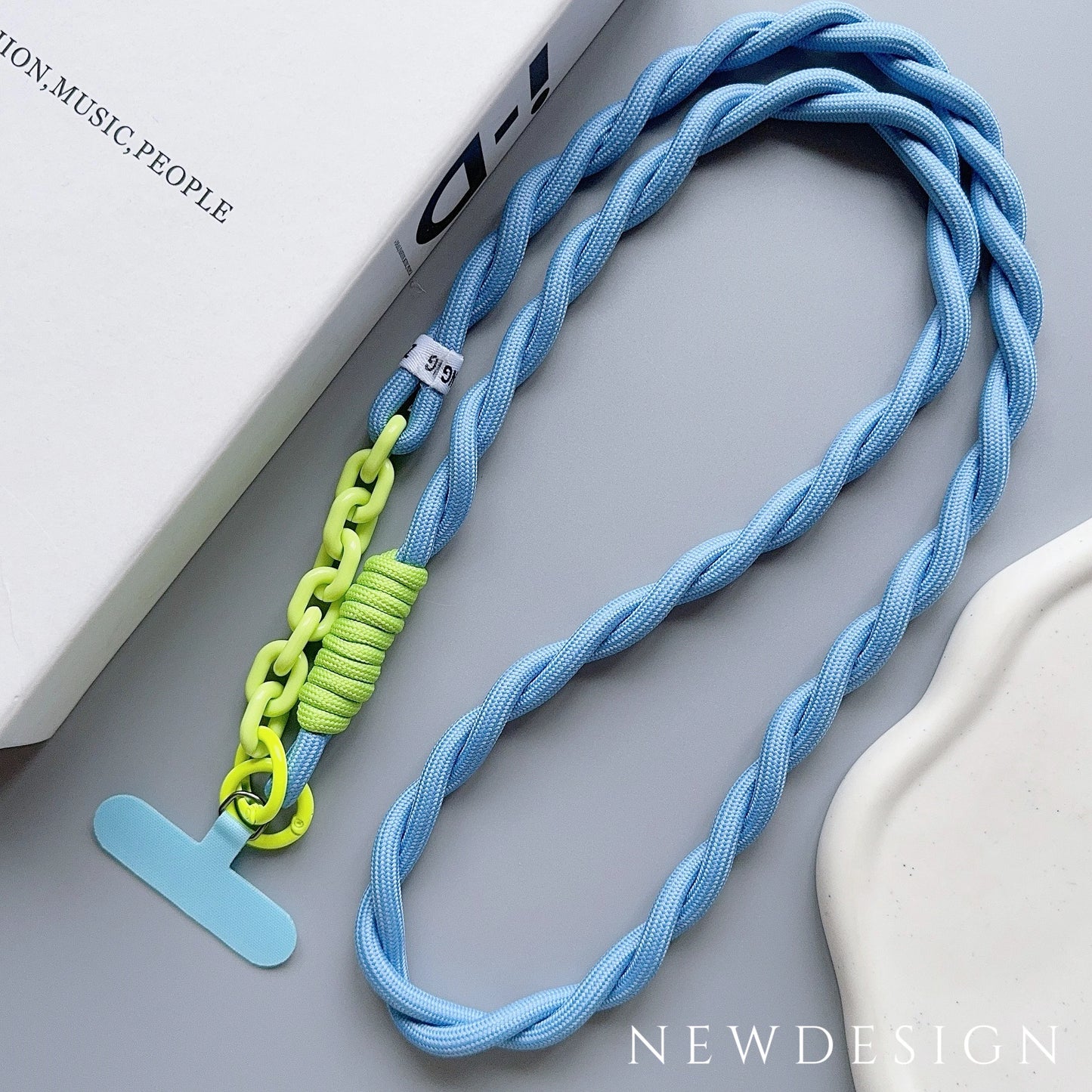 Cute Acrylic Phone Lanyard – Universal Crossbody & Wrist Strap