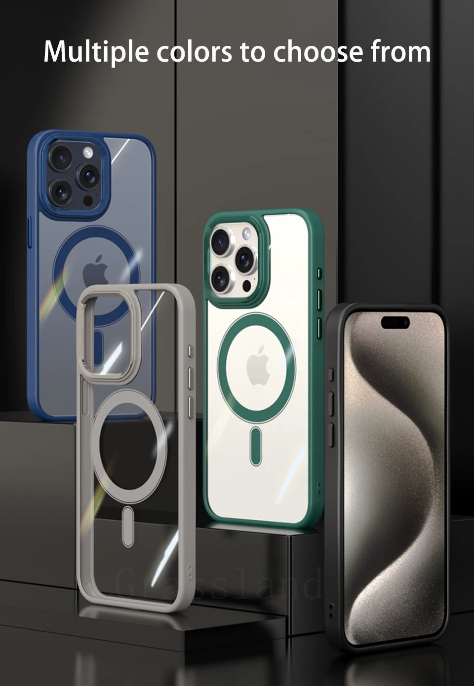 Luxury For Magsafe Transparent Case For iPhone 13 12 11 Pro XS XR Max Mini Plus Magnetic Wireless Charge Cases Cover