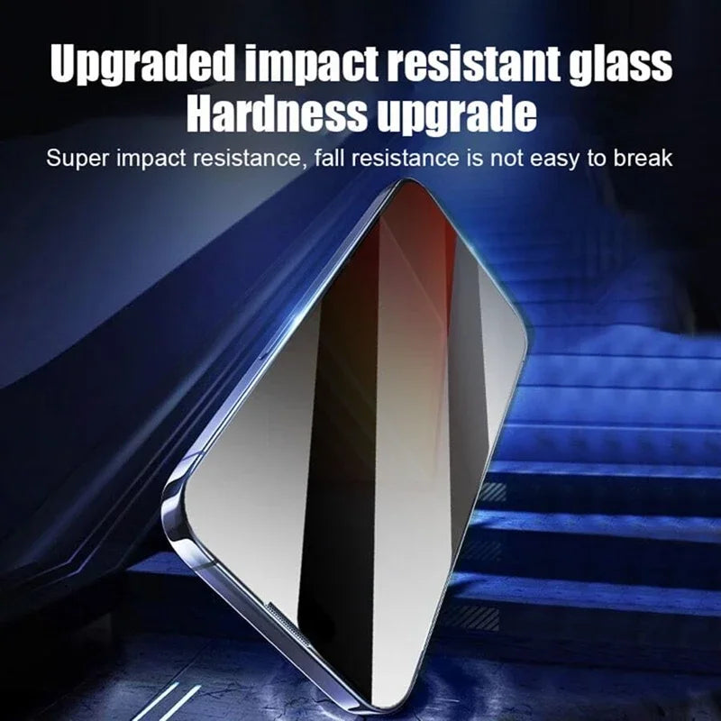1–3pcs 8K Privacy Tempered Glass – Dust-Free Screen Protector for iPhone 11–16 Series