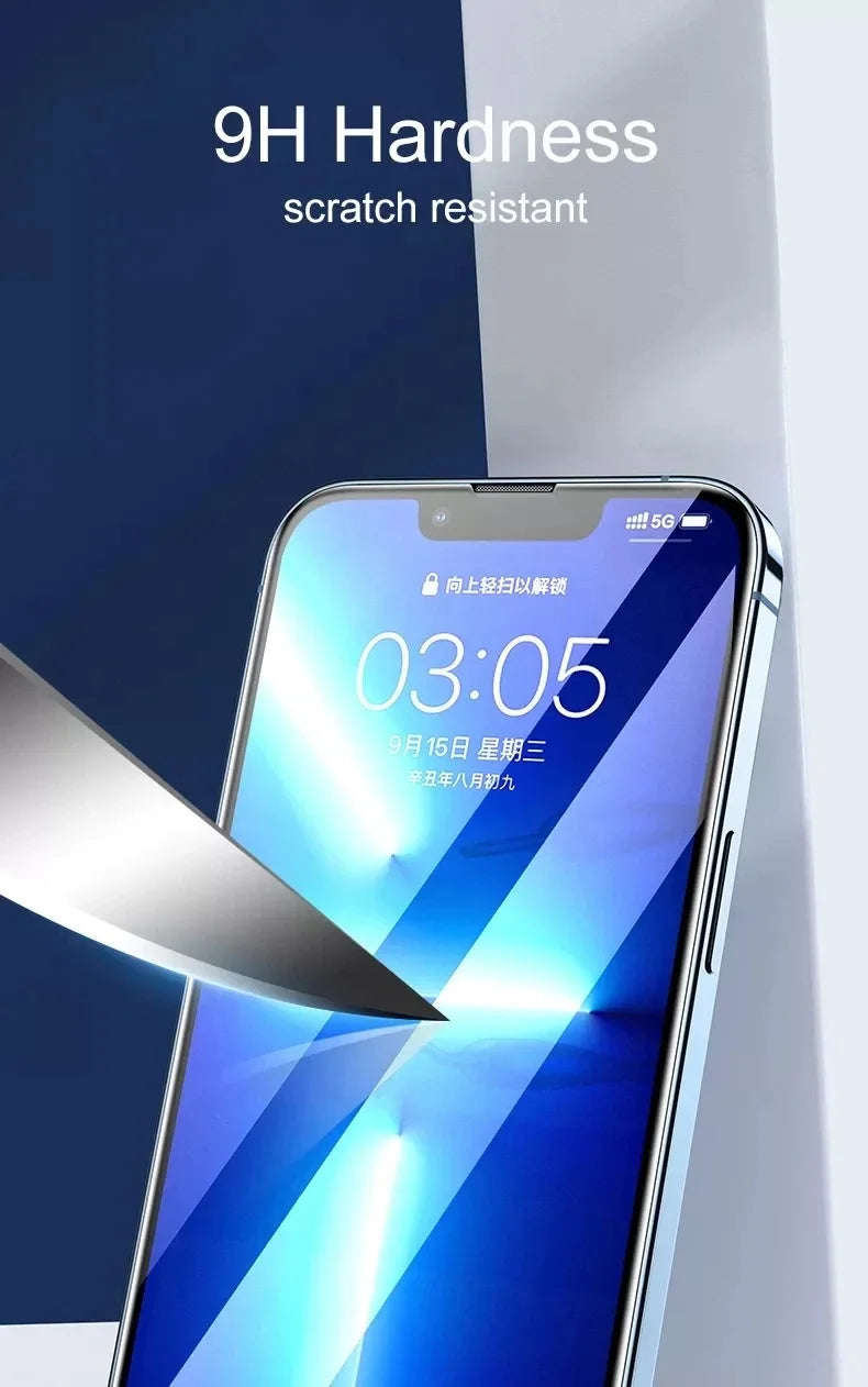 1-4PCS 9D Protective Glass For iPhone 16 15 11 12 13 14 Pro Max 15Plus Screen Protector For iPhone XR X XS MAX Tempered Glass