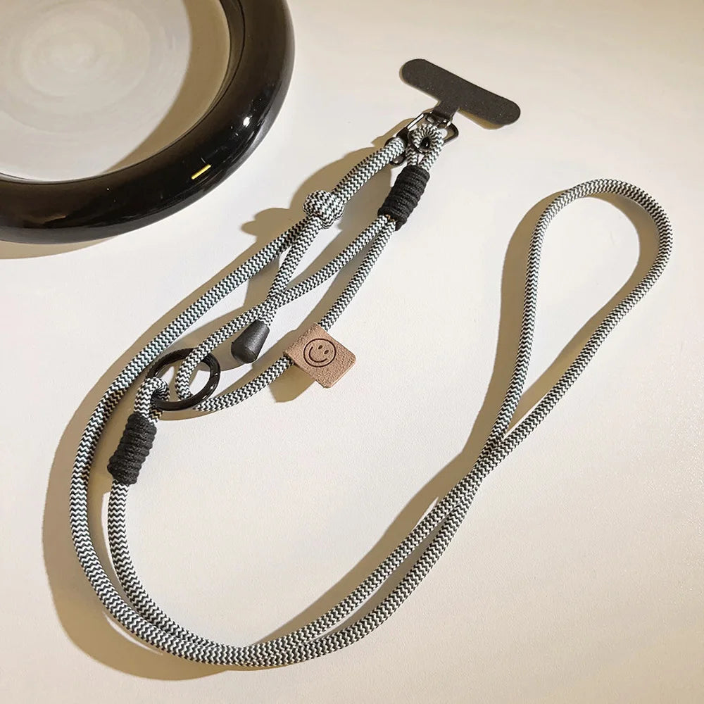 Handwoven Crossbody Phone Lanyard – Durable Anti-Loss Strap