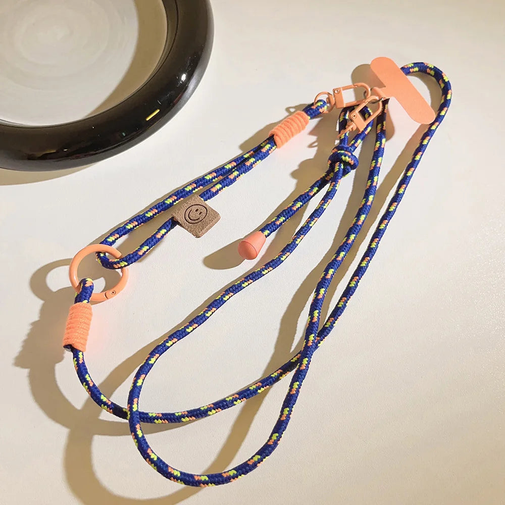 Handwoven Crossbody Phone Lanyard – Durable Anti-Loss Strap