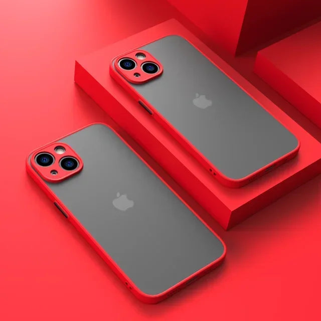 Matte Phone Case For iPhone 14 13 12 15 Pro Max Mini Luxury Soft Silicone Shockproof Case For iPhone 11 XS MAX X XR