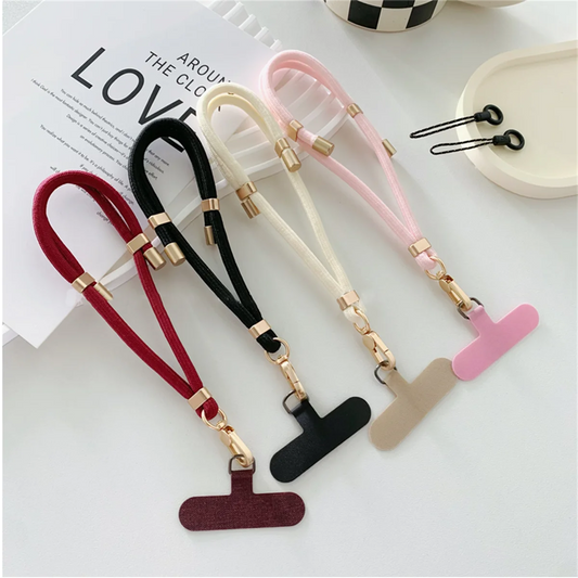 Luxury Metal Nylon Wrist Lanyard – Stylish Anti-Loss Phone & Key Strap
