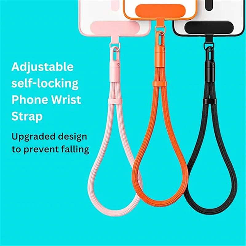 Universal Minimalist Crossbody Phone Lanyard with Adjustable Wrist Strap | Drop-Proof Design & Tether Tabs for All Mobile Phones